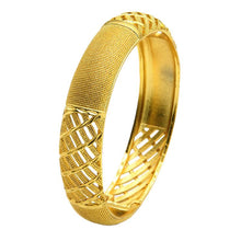 Load image into Gallery viewer, Hot Sale 24K Gold Plated Bracelet Dubai Bride India Nigeria Women's Wedding Alluvial Gold Bracelet Ornament Wholesale