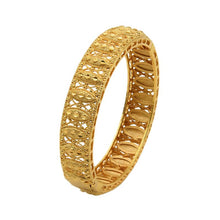 Load image into Gallery viewer, Hot Sale 24K Gold Plated Bracelet Dubai Bride India Nigeria Women's Wedding Alluvial Gold Bracelet Ornament Wholesale