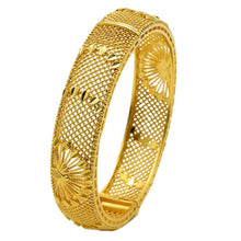 Load image into Gallery viewer, Hot Sale 24K Gold Plated Bracelet Dubai Bride India Nigeria Women's Wedding Alluvial Gold Bracelet Ornament Wholesale