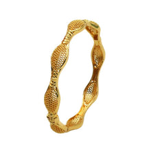 Load image into Gallery viewer, Hot Sale 24K Gold Plated Bracelet Dubai Bride India Nigeria Women's Wedding Alluvial Gold Bracelet Ornament Wholesale