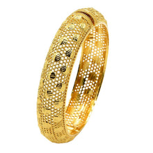 Load image into Gallery viewer, Hot Sale 24K Gold Plated Bracelet Dubai Bride India Nigeria Women's Wedding Alluvial Gold Bracelet Ornament Wholesale