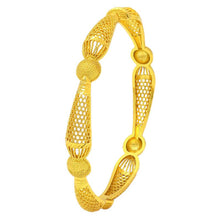 Load image into Gallery viewer, Hot Sale 24K Gold Plated Bracelet Dubai Bride India Nigeria Women's Wedding Alluvial Gold Bracelet Ornament Wholesale