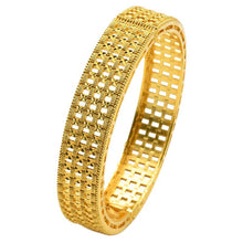 Load image into Gallery viewer, Hot Sale 24K Gold Plated Bracelet Dubai Bride India Nigeria Women's Wedding Alluvial Gold Bracelet Ornament Wholesale