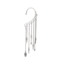 Load image into Gallery viewer, Europe and America Cross Border Ornament Gothic Style Ghost Bone Festival Halloween Ear Clip No Pierced Skull Tassel Ear Hanging
