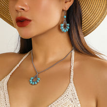 Load image into Gallery viewer, Europe and America Cross Border Beach Water Drop Tassel Niche Necklace Jewelry Sweet Cool Hot Girl Ethnic Bohemian Tophus Necklace