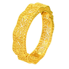 Load image into Gallery viewer, Hot Sale 24K Gold Plated Bracelet Dubai Bride India Nigeria Women's Wedding Alluvial Gold Bracelet Ornament Wholesale