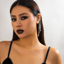 Load image into Gallery viewer, Europe and America Cross Border Ornament Gothic Style Ghost Bone Festival Halloween Ear Clip No Pierced Skull Tassel Ear Hanging