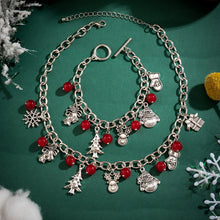 Load image into Gallery viewer, Europe and America Cross Border Ornament Simple Christmas Tree Bell Holiday Snowman Necklace Creative Geometric Beads Tassel Necklace
