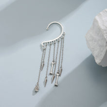 Load image into Gallery viewer, Europe and America Cross Border Ornament Gothic Style Ghost Bone Festival Halloween Ear Clip No Pierced Skull Tassel Ear Hanging