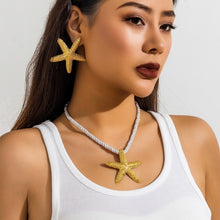 Load image into Gallery viewer, Europe and America Cross Border Ornament Beach Ocean Style Party Exaggerated XINGX Necklace Vacation Beach Starfish Pendant Necklace