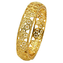 Load image into Gallery viewer, Hot Sale 24K Gold Plated Bracelet Dubai Bride India Nigeria Women's Wedding Alluvial Gold Bracelet Ornament Wholesale