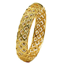 Load image into Gallery viewer, Hot Sale 24K Gold Plated Bracelet Dubai Bride India Nigeria Women's Wedding Alluvial Gold Bracelet Ornament Wholesale