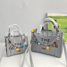 Load image into Gallery viewer, European and American Popular Large Capacity Tote Bag Female 2023 Women's Bag Chain Bag Large and Small Shoulder Bag Letter Crossbody Bag