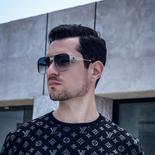 Load image into Gallery viewer, 2023New Steam Punk Sunglasses Men's Retro Square Frame Cut Sunglasses Men's Fashion Wholesaleshades