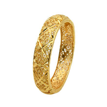 Load image into Gallery viewer, Hot Sale 24K Gold Plated Bracelet Dubai Bride India Nigeria Women's Wedding Alluvial Gold Bracelet Ornament Wholesale