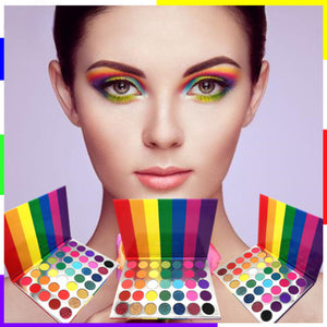 OWIIZI 35 Colors Rainbow Eye Shadow Plate Long Lasting Easy to Color Makeup Palette