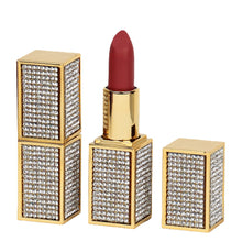 Load image into Gallery viewer, OWIIZI Matte Lipstick Multi-Color No Stain on Cup Colorful Crystals Stone Tube