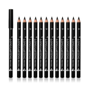 OWIIZI 12 Pcs Cosmetic Pencils, Waterproof Pencil, Easy to Color, Long Lasting Eye Liner Gel Pen, Women Professional Eye-Makeup Pencil