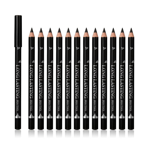 OWIIZI 12 Pcs Cosmetic Pencils, Waterproof Pencil, Easy to Color, Long Lasting Eye Liner Gel Pen, Women Professional Eye-Makeup Pencil