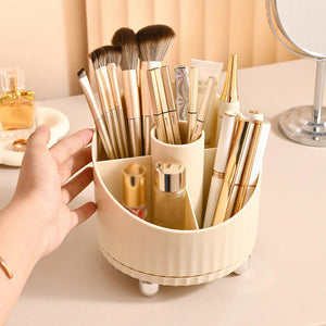 OWIIZI Multifunctional Makeup Brush Storage Box Caddies For Holding Cosmetics And Cleaning Brushes