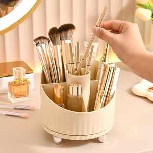 OWIIZI Multifunctional Makeup Brush Storage Box Caddies For Holding Cosmetics And Cleaning Brushes