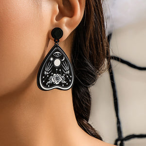 Europe and America Cross Border Halloween Party Ghost Witch Punk Earrings Sweet Cool Pumpkin Skull Stud Earrings Eardrop