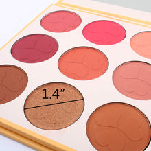 Load image into Gallery viewer, OWIIZI Blusher Palette, Natural Make Up Blushing Set Face Sheer Matte Mineral Blush Kit, Cheek Base Foundation Pressed Powder Pallet