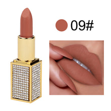 Load image into Gallery viewer, OWIIZI Matte Lipstick Multi-Color No Stain on Cup Colorful Crystals Stone Tube