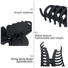 Load image into Gallery viewer, OWIIZI Large Hair Claw Clips for Women 4.3&quot; Matte Leopard Jumbo Hair Clips Non-Slip Ponytail Barrette Strong Hold Claw Clips for Girls Long Thick Hair (4Packs)