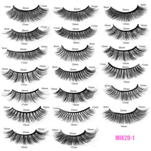 Load image into Gallery viewer, OWIIZI 20 Pairs False Eyelashes Simulation Chemical Fiber Eyelashes Messy Long Eyelash