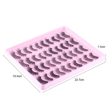 Load image into Gallery viewer, OWIIZI 20 Pairs False Eyelashes Simulation Chemical Fiber Eyelashes Messy Long Eyelash