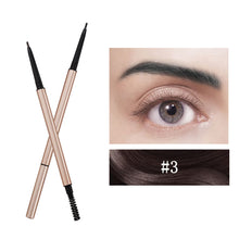 Load image into Gallery viewer, OWIIZI Double-Headed Eyebrow Pencil Automatic Waterproof Rotation Sweat-Proof 1.5mm Ultra-Fine Eyebrow Pencil