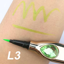 Load image into Gallery viewer, OWIIZI Waterproof Eyeliner Sweat-Proof Gold with Diamond Liquid Eyeliner