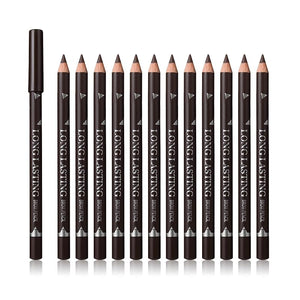 OWIIZI 12 Pcs Cosmetic Pencils, Waterproof Pencil, Easy to Color, Long Lasting Eye Liner Gel Pen, Women Professional Eye-Makeup Pencil