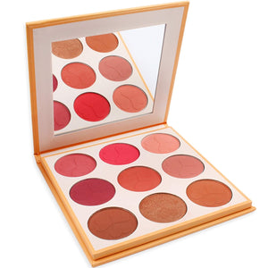 OWIIZI Blusher Palette, Natural Make Up Blushing Set Face Sheer Matte Mineral Blush Kit, Cheek Base Foundation Pressed Powder Pallet