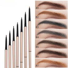 Load image into Gallery viewer, OWIIZI Double-Headed Eyebrow Pencil Automatic Waterproof Rotation Sweat-Proof 1.5mm Ultra-Fine Eyebrow Pencil