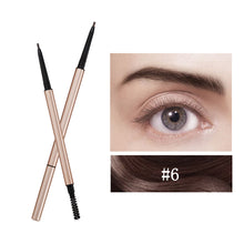 Load image into Gallery viewer, OWIIZI Double-Headed Eyebrow Pencil Automatic Waterproof Rotation Sweat-Proof 1.5mm Ultra-Fine Eyebrow Pencil