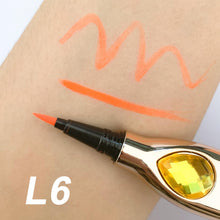 Load image into Gallery viewer, OWIIZI Waterproof Eyeliner Sweat-Proof Gold with Diamond Liquid Eyeliner