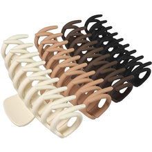 Load image into Gallery viewer, OWIIZI Large Hair Claw Clips for Women 4.3&quot; Matte Leopard Jumbo Hair Clips Non-Slip Ponytail Barrette Strong Hold Claw Clips for Girls Long Thick Hair (4Packs)