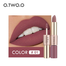 Load image into Gallery viewer, O.TWO.ODouble-Headed Velvet Matte Lip Gloss Lipstick Two-in-One Soft Fog12Color Lip Lacquer Factory Direct SalesN9107