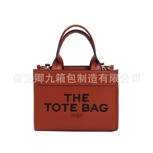 Straw Tote Bag Niche2023Women's Cross-Border Small Square Bag Letter Splicing tote bag Foreign Trade Handbags