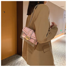 Load image into Gallery viewer, Transparent Rivet Bag Women2023New Women&#39;s Shoulder Messenger Bag Trendy Versatile Chain Bag Cross-Border Small Square Bag