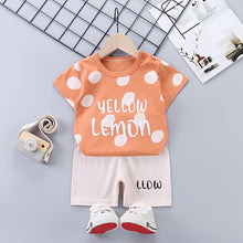 Load image into Gallery viewer, Children&#39;s Short-Sleeved Suit Cotton Summer Baby Clothes Korean Girls  TT-shirt Boys&#39; Clothing Foreign Trade Children&#39;s Wear Wholesale