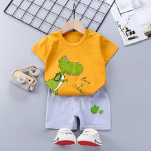 Load image into Gallery viewer, Children&#39;s Short-Sleeved Suit Cotton Summer Baby Clothes Korean Girls  TT-shirt Boys&#39; Clothing Foreign Trade Children&#39;s Wear Wholesale