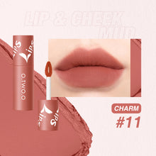 Load image into Gallery viewer, O.TWO.OLip Mud Matte Finish Lip and Cheek Dual-Use Blush Lipstick Air Lip Lacquer Longlasting lip gloss9144