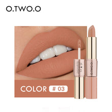 Load image into Gallery viewer, O.TWO.ODouble-Headed Velvet Matte Lip Gloss Lipstick Two-in-One Soft Fog12Color Lip Lacquer Factory Direct SalesN9107