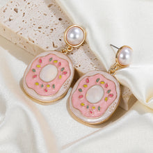 Load image into Gallery viewer, 2023Enamel Earrings round Earrings Female European and American Internet Hot Donut Shape Party Decorations Wholesaleearrings