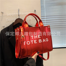 Load image into Gallery viewer, 2023Cross-Border New Arrival Foreign Trade Bright Leather Simple Tote Commuter Bagtote Bag Women&#39;s Shoulder Crossbody Handbag