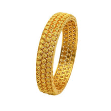 Load image into Gallery viewer, Hot Sale 24K Gold Plated Bracelet Dubai Bride India Nigeria Women&#39;s Wedding Alluvial Gold Bracelet Ornament Wholesale