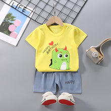 Load image into Gallery viewer, Children&#39;s Short-Sleeved Suit Cotton Summer Baby Clothes Korean Girls  TT-shirt Boys&#39; Clothing Foreign Trade Children&#39;s Wear Wholesale